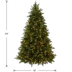 6.5 ft. Pre-Lit Princeton Fraser Fir Tree with PowerConnect Dual Color LED Lights