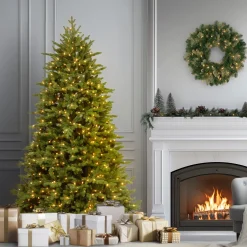 7.5 ft. Pre-Lit Princeton Fraser Fir Tree with PowerConnect and 1000 Dual Color LED Lights