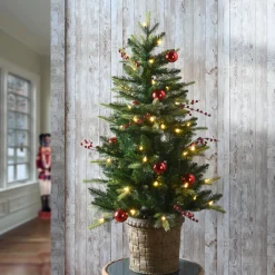 4 ft. Pre-Lit Scotch Creek Fir Tree with LED Lights