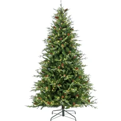 7.5 ft. Pre-Lit Skykomish Pine Tree with LED Lights
