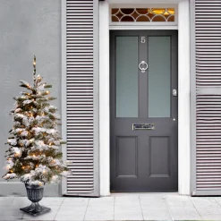 4 ft. Pre-Lit Snowy Camden Tree with Clear Lights