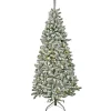 6.5 ft. Pre-Lit Snowy Chatham Slim Tree with PowerConnect Dual Color LED Lights