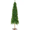 6.5 ft. Pre-Lit Snowy Grand Alpine Pencil Slim Tree with Clear Lights