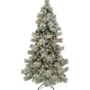 6.5 ft. Pre-Lit Snowy Yorkshire Tree with Clear Incandescent Lights