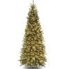 9 ft. Pre-Lit Tiffany Fir Slim Tree with Clear Lights - PVC Branch Tips