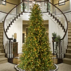 12 ft. Pre-Lit Tiffany Fir Slim Tree with Clear Lights