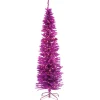 6 ft. Pre-Lit Tinsel Collection Pink Tree with Clear Lights