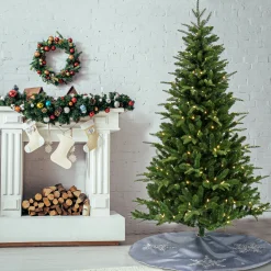 6 ft. Pre-Lit Whatcom Pine Tree with LED Lights