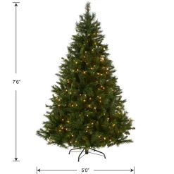 7.5 ft. Pre-Lit Winchester Pine Tree with Clear Lights