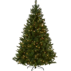 7.5 ft. Pre-Lit Winchester Pine Tree with Clear Lights