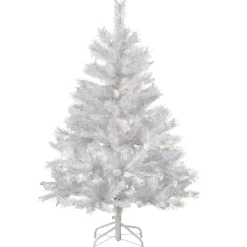 4.5 ft. Pre-Lit Winchester White Pine Tree with Clear Lights