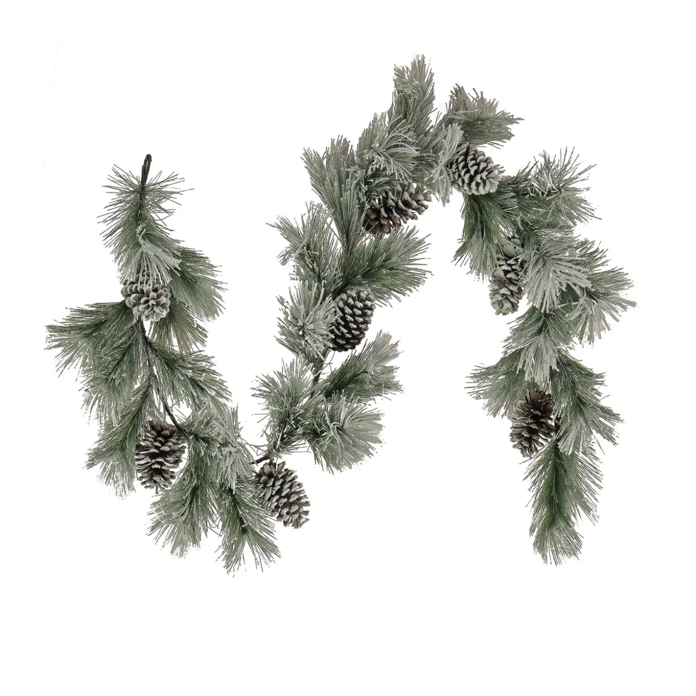 7 ft. Snowy Pine Plastic Garland