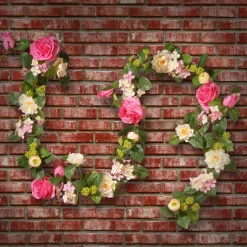 6 ft. Spring Garland with Roses, Hydrangeas, Berry Clusters, Leafy Greens