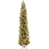 10 ft.Pre-Lit Carolina Pine Slim Tree with Clear Lights