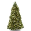 10 ft.Pre-Lit Dunhill Fir Tree with PowerConnect Dual Color LED Lights