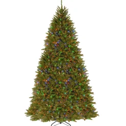 10 ft.Pre-Lit Dunhill Fir Tree with PowerConnect Dual Color LED Lights