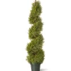 48 in. Artificial Juniper Slim Spiral Tree in Growers Pot
