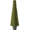 48 in. Artificial Mini Boxwood Square Topiary
