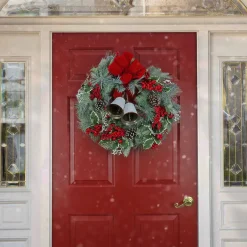 26 in. Berry Pine Plastic Wreath
