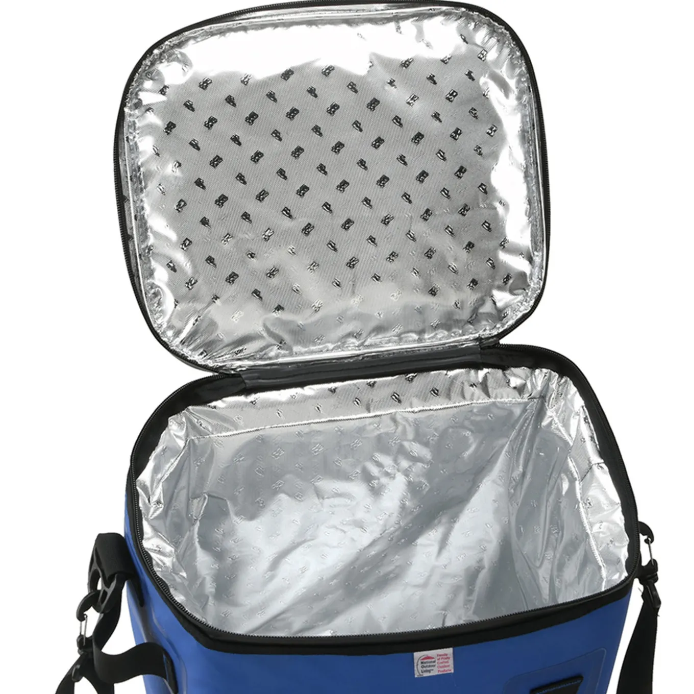 15 in. Blue Soft Cooler Tote with Black Trim