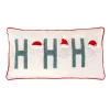 14 in. by 26 in. HGTV HO HO HO Pillow with Embroidery