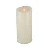 5 in. by 11 in. HGTV Home Collection Flameless Heritage Pillar Candle, Ivory