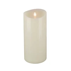 5 in. by 11 in. HGTV Home Collection Flameless Heritage Pillar Candle, Ivory