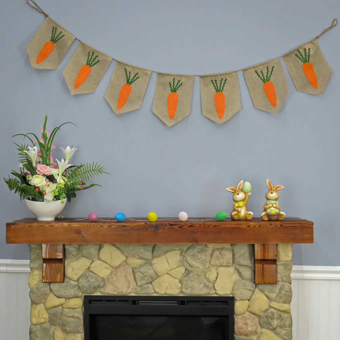 70 in. Carrots Hanging Easter Banner Decoration