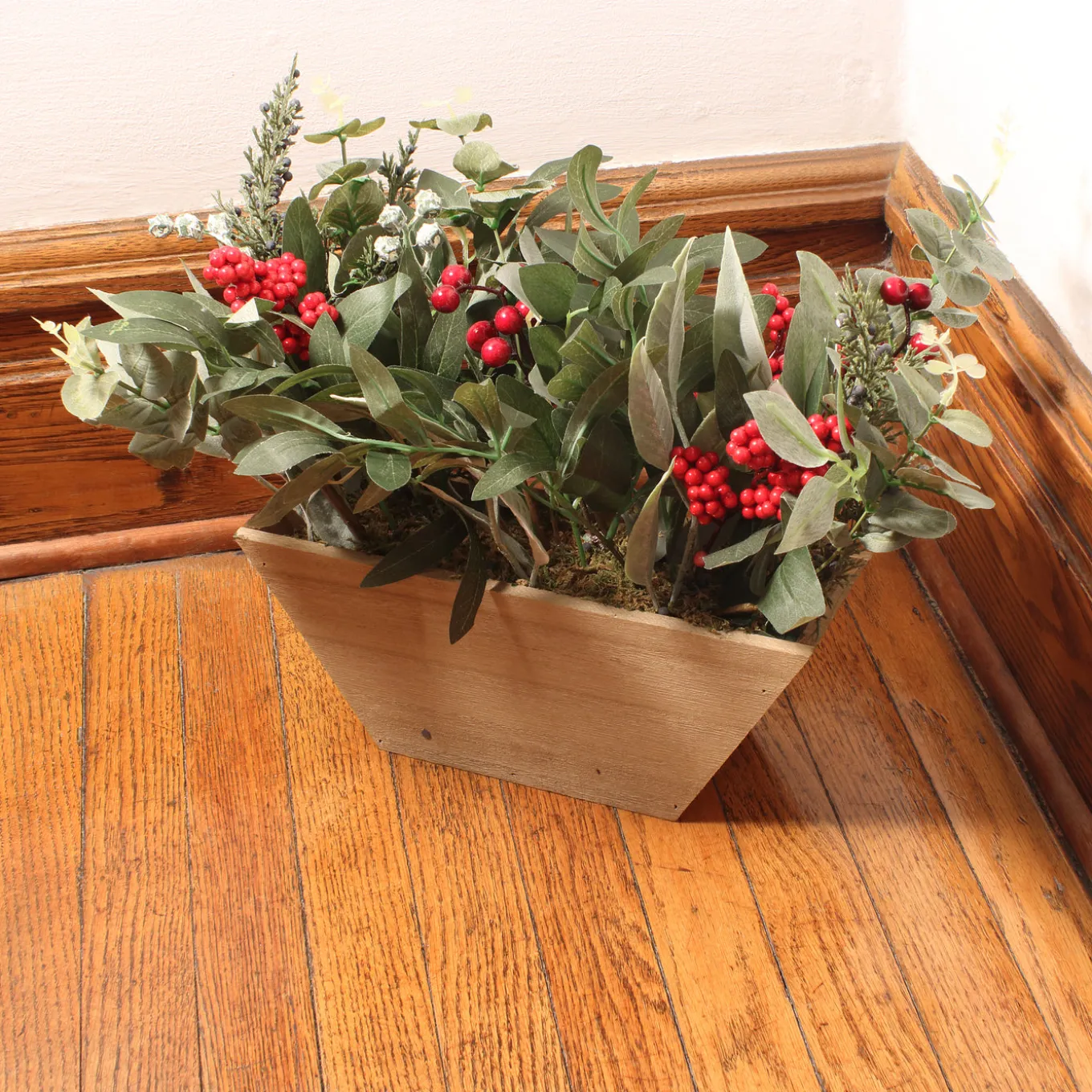 22 in. Christmas Eucalyptus and Berry Arrangement