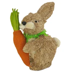 12 in. Cute Easter Bunny Holding Carrot Table Decoration