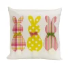 16 in. Easter Bunny Trio Decorative Pillow