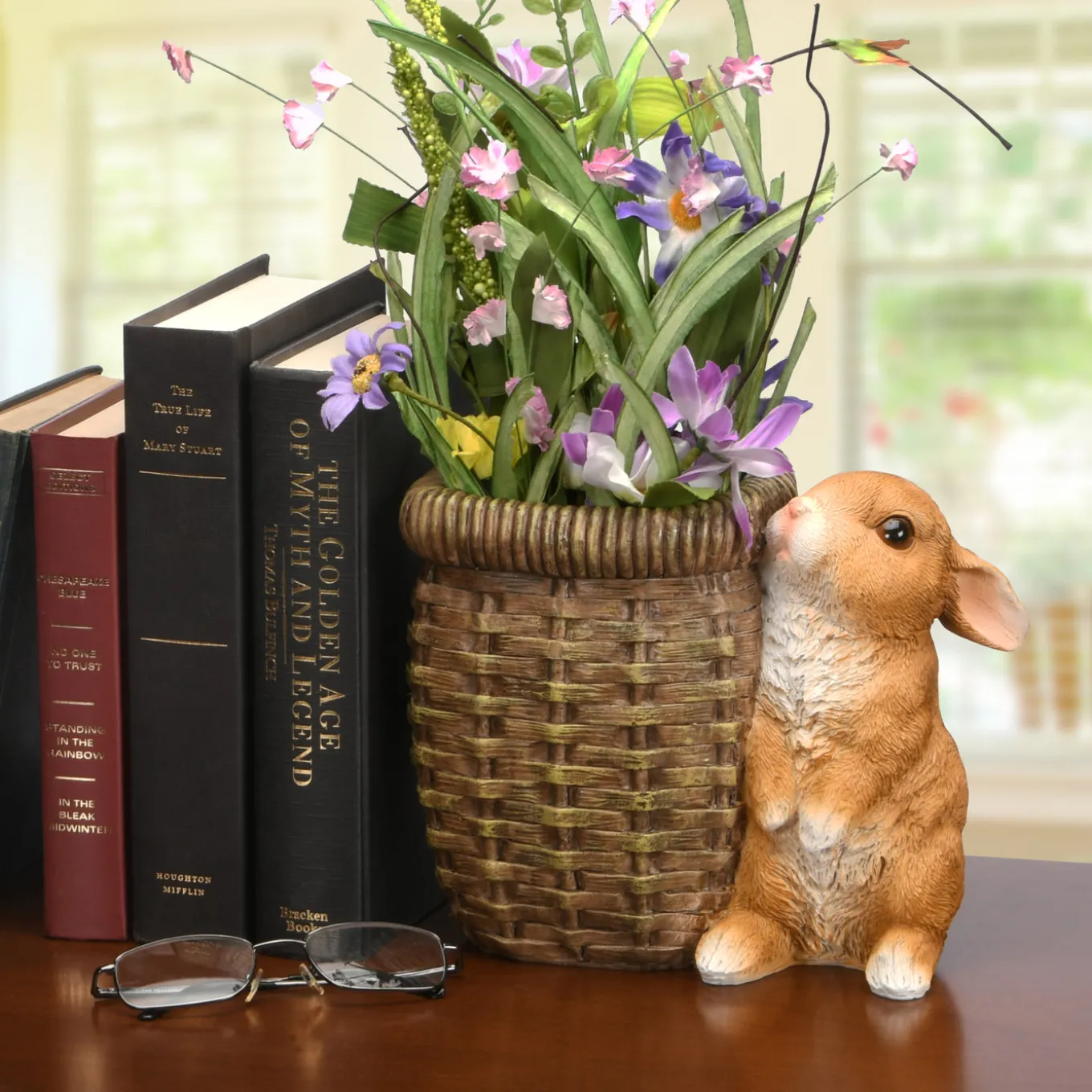 7 in. Easter Rabbit Flower Pot Decoration