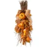 18 in. Fall Teardrop Wall Decoration with Pumpkins, Berry Clusters, Maple Leaves, Branches
