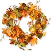 25 in. Fall Wreath with Sunflowers, Pinecones, Berry Clusters, Maple Leaves