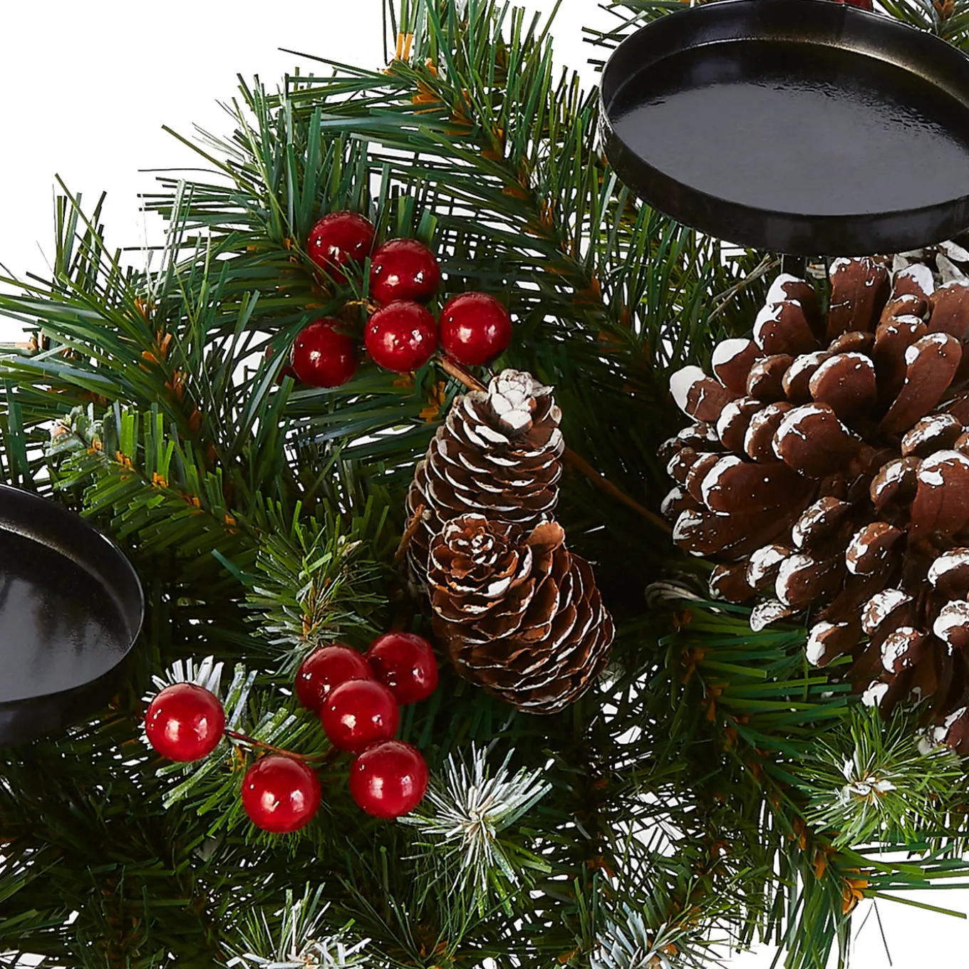 30 in. Frosted Berry Frosted Berry Centerpiece and Candle Holder