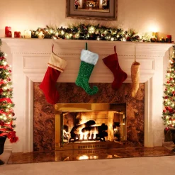 21 in. General Store Collection Jester Style Green Stocking