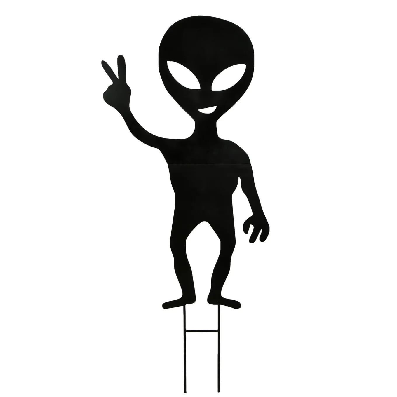 38 in. Halloween Alien Garden Stakes Outdoor Lawn Decoration