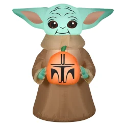 42 in. Halloween Baby Yoda Inflatable Decoration