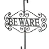 16 in. Halloween Beware Wreath Hanger