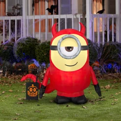 42 in. Halloween Minion Dave Inflatable Decoration