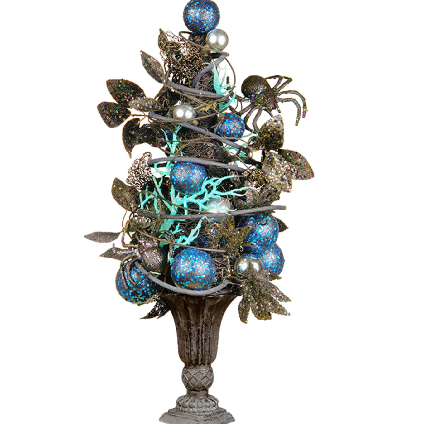 23 in. Halloween Ornament Tree in Urn Base