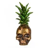 14 in. Halloween Pineapple Skull Tabletop Decoration