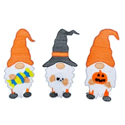 30 in. Halloween Pre Lit Gnome Trio Outdoor Lawn Decoration with LED Lights