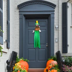 39 in. Halloween Pre-Lit Animated Scary Hanging Clown