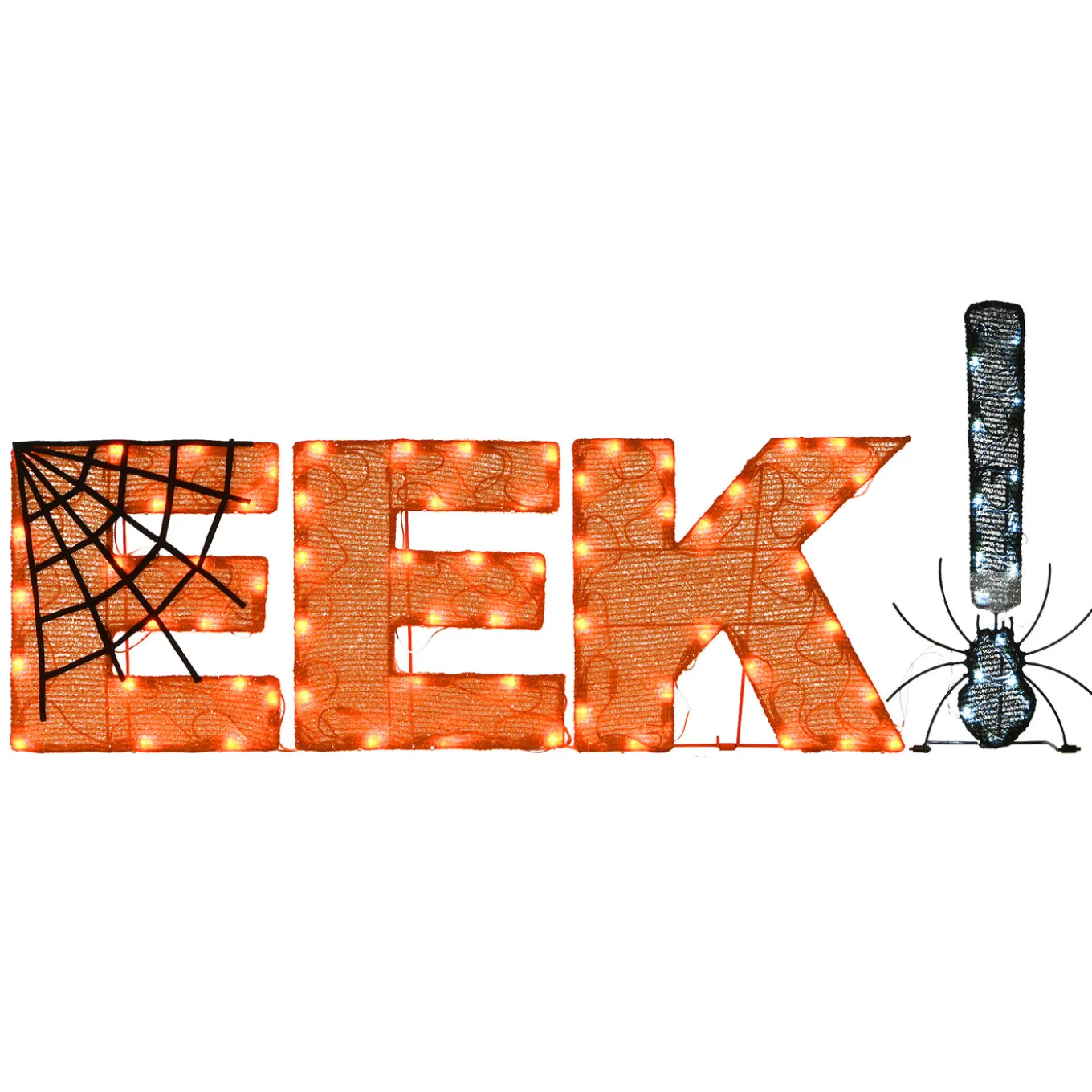 50 in. Halloween Pre-Lit EEK! Outdoor Sign with LED Lights