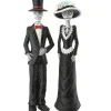13 in. Halloween Skeleton Couple in Formal Attire Decoration