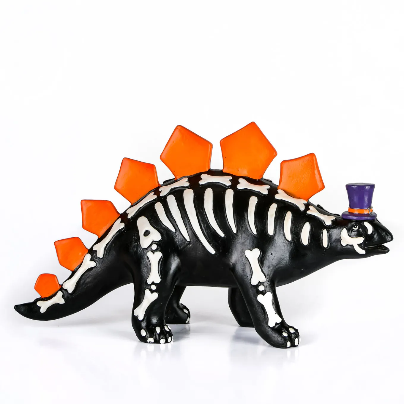 12 in. Halloween Stegosaurus Dinosaur Skeleton Tabletop Decoration