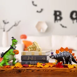 12 in. Halloween Stegosaurus Dinosaur Skeleton Tabletop Decoration