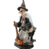 18 in. Halloween Witch Holding Black Cane Table Decoration