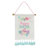 19 in. Happy Easter with Eggs Hanging Banner Decoration